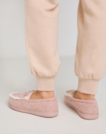 Loretta Ballet Slipper With Bow Wide E Fit