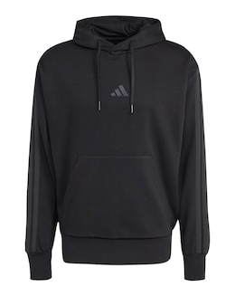 adidas 3 Stripes Fleece Hoodie