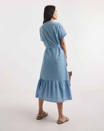 Julipa Chambray Embroidered Dress