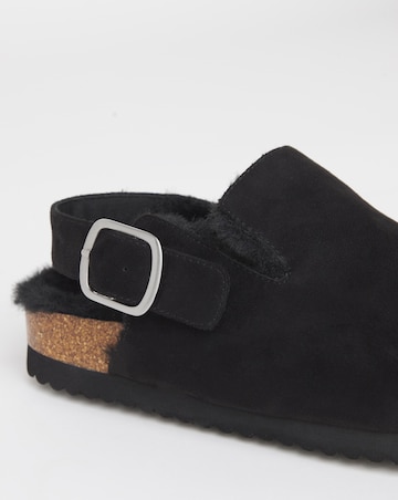 Floss Fluffy Mule Slippers - Wide Fit (E)