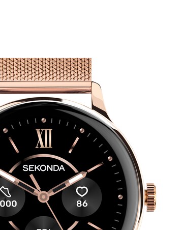 Sekonda Flex Plus Smart Watch - Gold/Stainless Steel Mesh