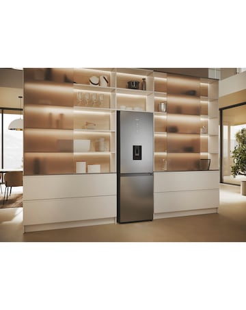 Haier Combi Series 5 HDPW5618DWPK 60/40 No Frost Fridge Freezer - Silver