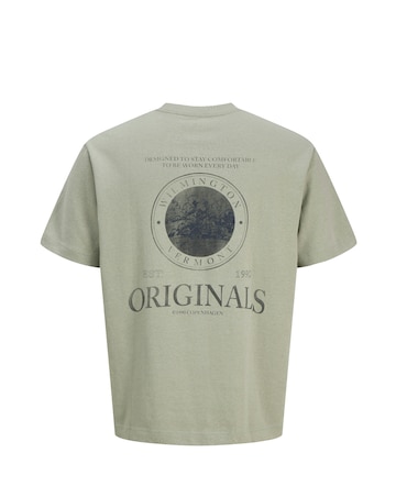 Jack & Jones Vermont Originals Back Graphic T-Shirt - Khaki
