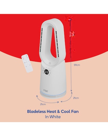 Russell Hobbs Compact Bladeless Heat & Cool Fan