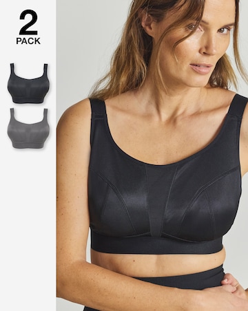 Pretty Secrets (2 Pack) Medium Control Sports Bras