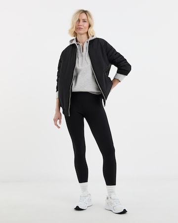 Half Zip Knitted Hoodie