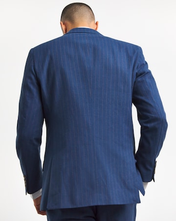 Joe Browns Striped Cotton Linen Suit Blazer