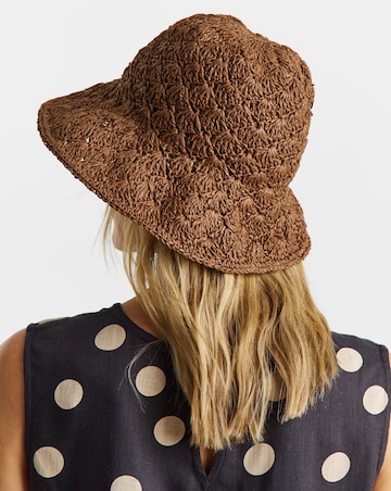 Chocolate Crochet Bucket Hat