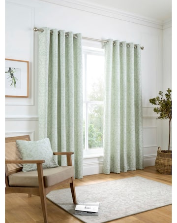 Curtina Marple Thermal Jacquard Eyelet Curtains