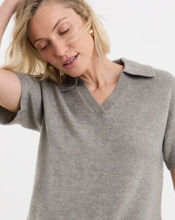 Green Short Sleeve Polo Jumper