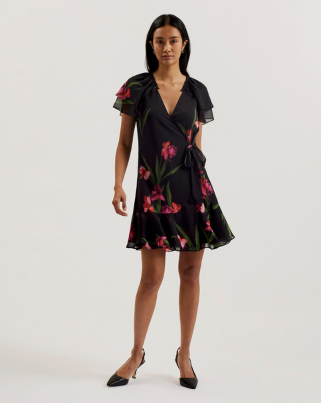 Ted Baker Tealan Linen Floral Mini Dress | Ambrose Wilson