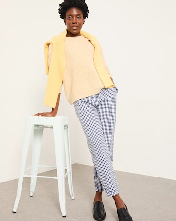 FatFace Gingham Taper Trouser