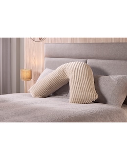 Huggleland Velvet Jumbo Cord V-Shaped Cushion