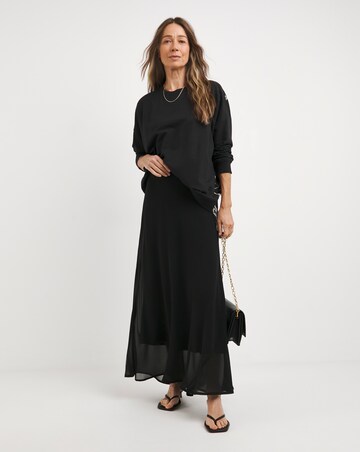 Religion Back Print Long Sleeve Sweatshirt