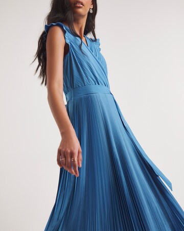 Joanna Hope Pleated Belted Midi Dress