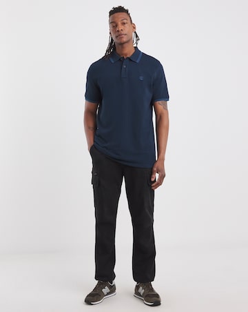 Timberland Millers River Tipped Pique Polo - Dark Sapphire
