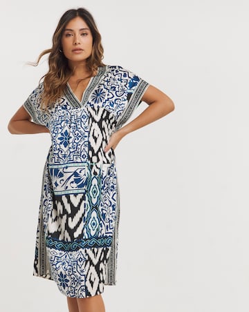 Stretch Satin Printed Nightie
