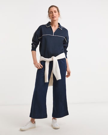 Collared Varsity Sweatshirt