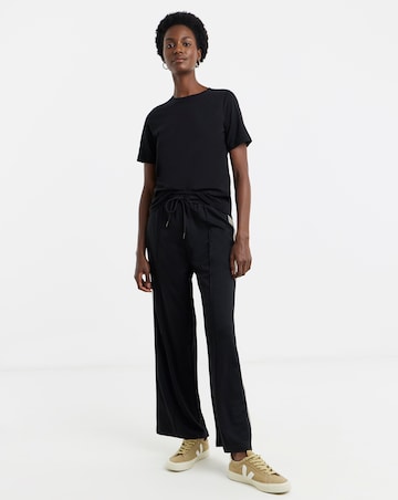 Pure Cotton Black Crew Neck Short Sleeve T-shirt