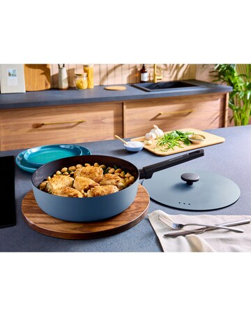 Morphy Richards Non-Stick 28cm Blue Saute Pan