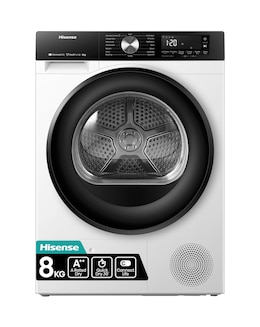 Hisense 3S Series DH3S802BW3 WiFi-enabled 8kg Heat Pump Tumble Dryer - White