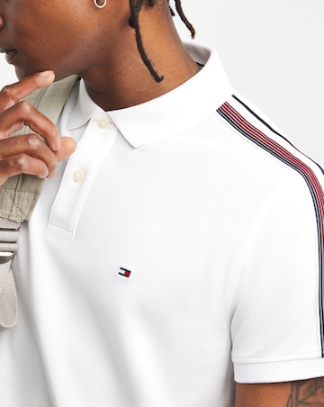 Tommy Hilfiger Taped White Polo