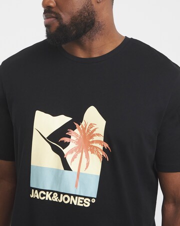 Jack & Jones Barbados Graphic T-Shirt - Black