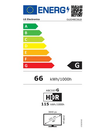 LG OLED48C56LB 48in OLED evo AI 4K Smart TV