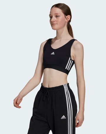 adidas 3 Stripe Crop Top