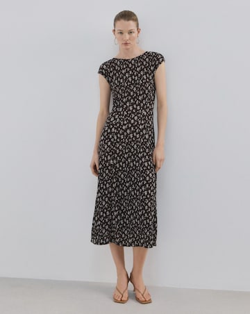 Mango Floral-Print Midi Dress