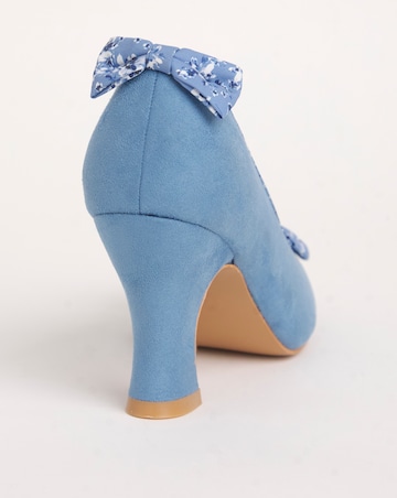 Joe Browns Court Shoes with Bow Detail Ex Wide Fit