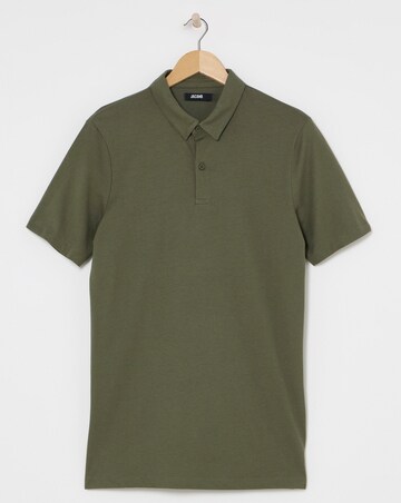 Jersey Polo Long Length- Khaki