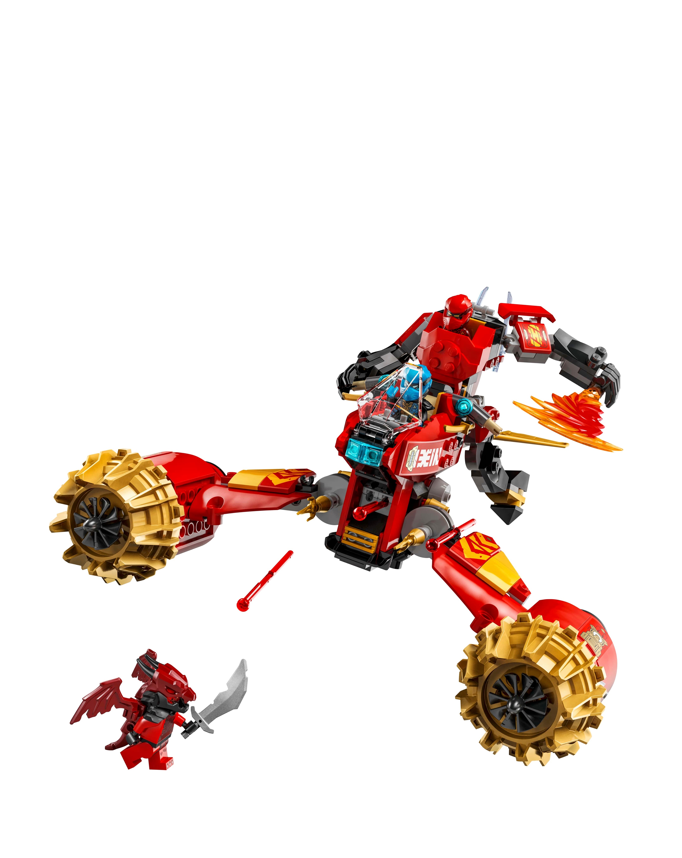 LEGO NINJAGO Kai's Mech Storm Rider Combo Ninja Toy Building Kit