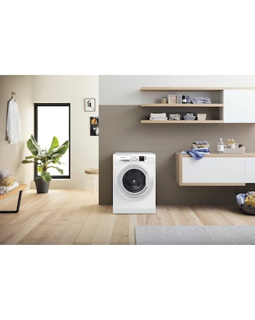 Hotpoint NSWM 864CWUKN, 8kg, 1600rpm Washing Machine - White + install