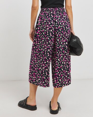 Simply Be Ditsy Print Wide Leg Woven Culottes