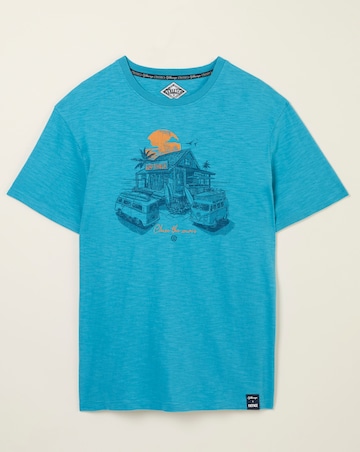 FatFace Volkswagen Graphic Short Sleeve T-Shirt - Blue