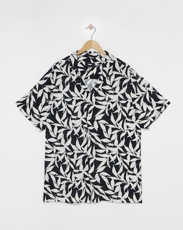 Mono Palm Printed Holiday Shirt
