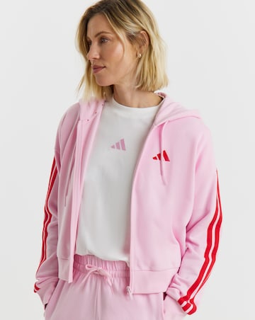 adidas 3 Stripes Full Zip Hoodie