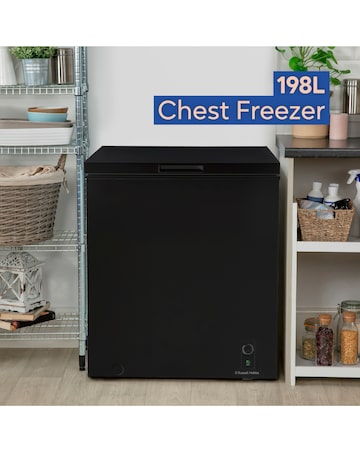 Russell Hobbs RH198CF0E1B 198 Litre Chest Freezer - Black