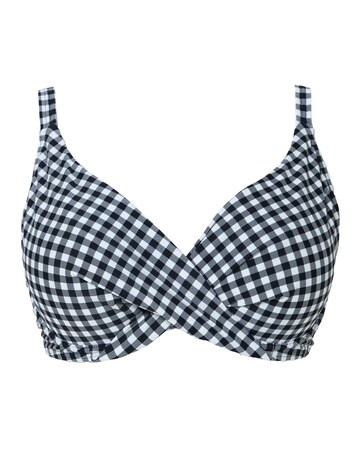 Figleaves Tailor Underwired Non Padded Wrap Bikini Top