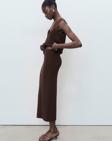 Mango Chocolate Midi Skirt