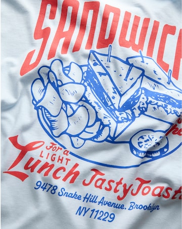 Jack & Jones Sandwich Back Graphic T-Shirt - Blue