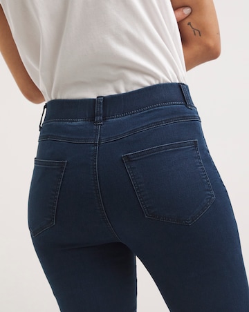 Simply Be Amber Dark Indigo Pull On Skinny Jeggings