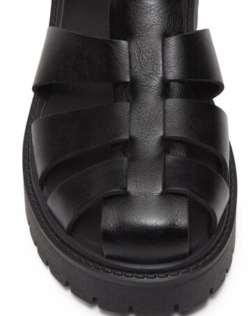 Timberland Stone Street Fisherman Black Full Grain Sandals