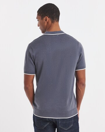 Tipped Knitted Short Sleeve Polo