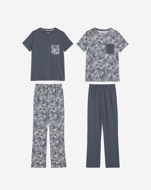 Value (2 Pack) Pyjama Sets Palm Print