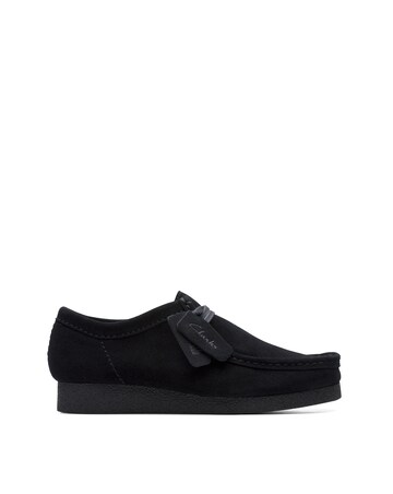 Clarks Wallabee EVO Shoe - Black Suede