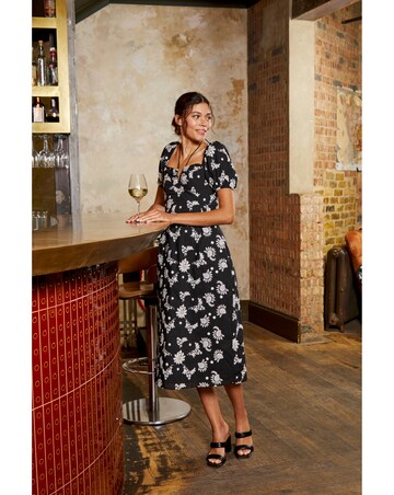 FatFace Aster Embroidered Midi Dress