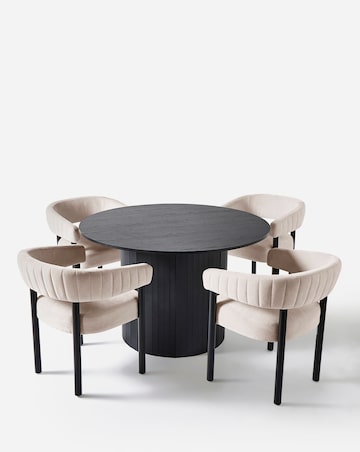 Addison Dining Table with 4 Lindsay Chairs