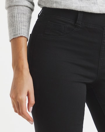 Simply Be Bella Black Pull On Slim Leg Jeggings